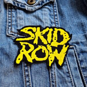 Skid Row | American Rock Band | Hard Rock | Heavy Metal | Glam Metal | Embroidered Patch Badge Applique Iron on | Trendy | DIY | Decorative | Collectible