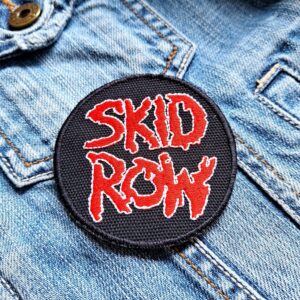 Skid Row | American Rock Band | Hard Rock | Heavy Metal | Glam Metal | Embroidered Patch Badge Applique Iron on | Trendy | DIY | Decorative | Collectible