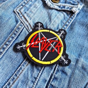 Slayer – Pentagram Sword Logo Patch – Iron-On