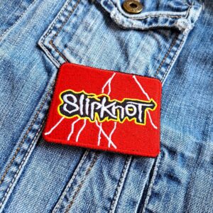 Slipknot Red Lightning Logo Patch Iron-On