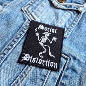 Social Distortion | American Punk Rock Band | Mike Ness | Embroidered Patch Badge Applique Iron on | Trendy | DIY | Decorative | Collectible