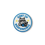 Sort of Responsible Raccoon Patch – 3" Embroidered Hook & Loop Morale Patch