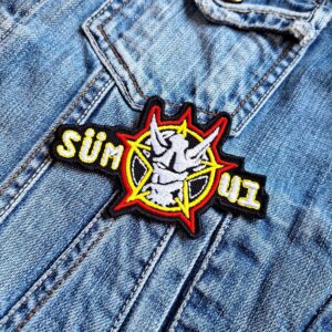 Sum 41 | Canadian Rock Band | Deryck Whibley | Frank Zummo | Embroidered Patch Badge Applique Iron on | Trendy | DIY | Decorative | Collectible