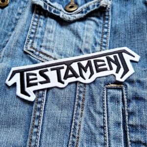 Testament White Border Logo Patch Iron-On