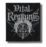 Vital Remains | Embroidered Patch Badge Applique Iron on | Trendy | DIY | Decorative | Collectible