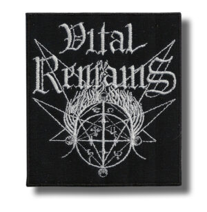 Vital Remains | Embroidered Patch Badge Applique Iron on | Trendy | DIY | Decorative | Collectible